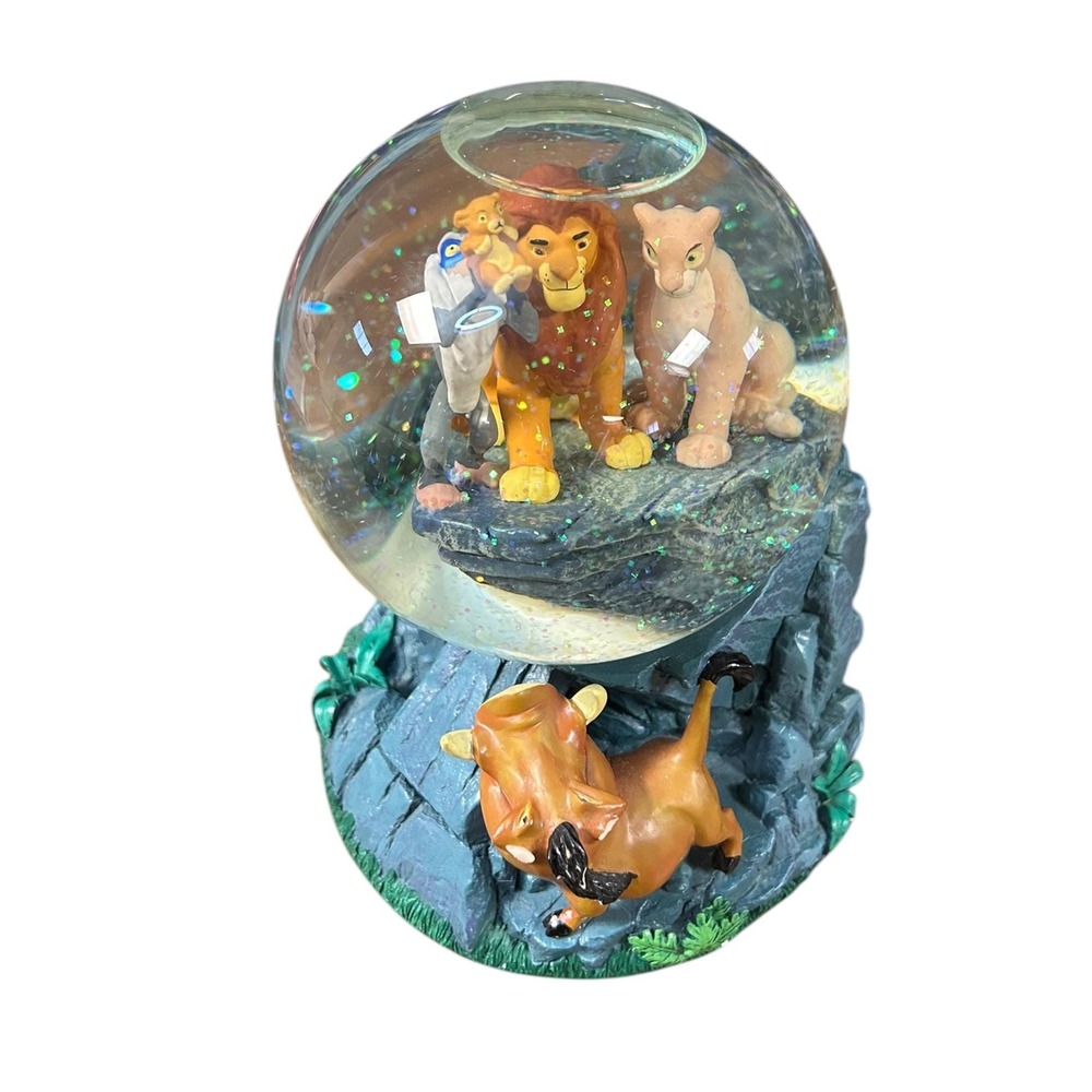Vintage Disney Lion King Musical Snow Globe - Pride Rock Circle of Life